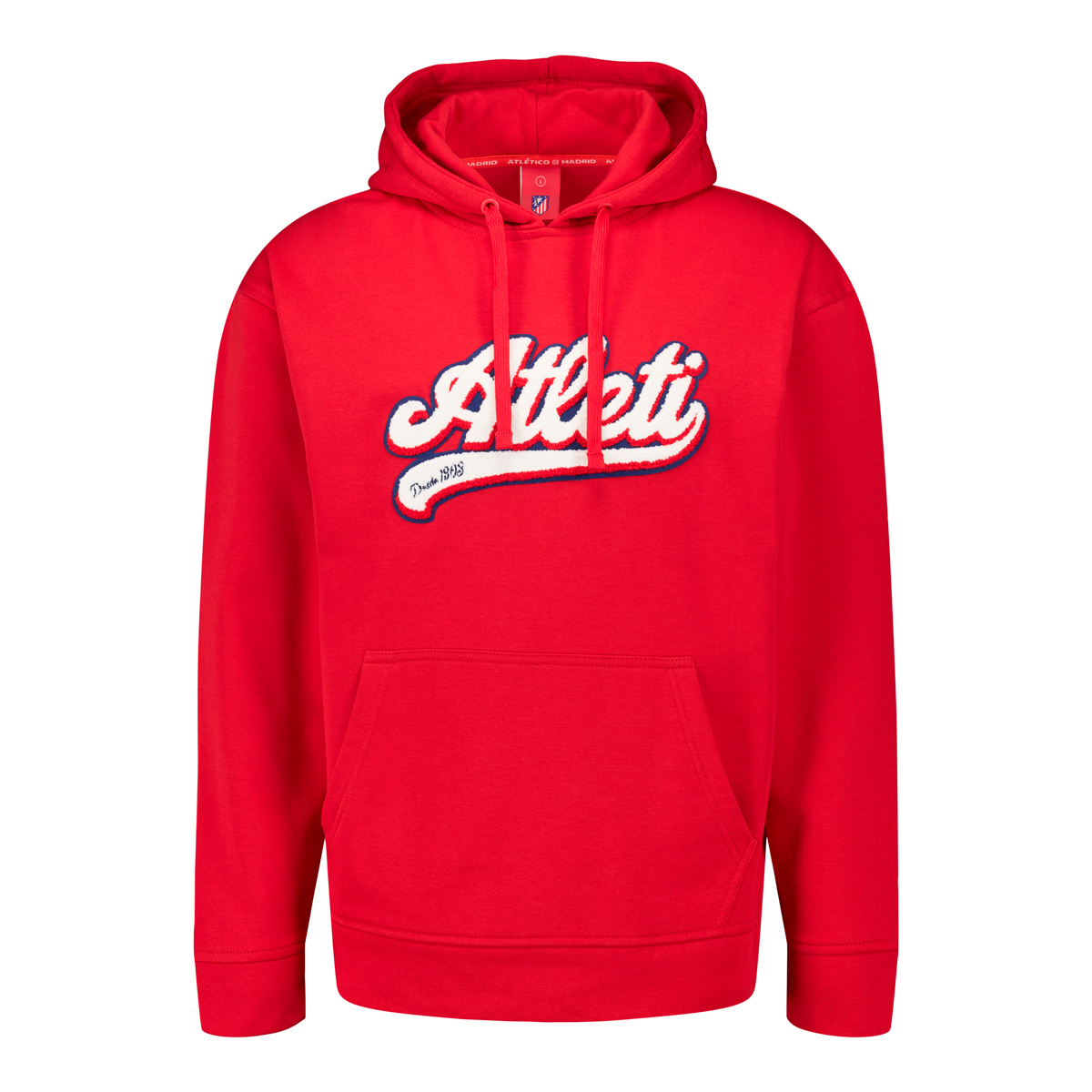 Atleti Red Terry Hoodie image number null